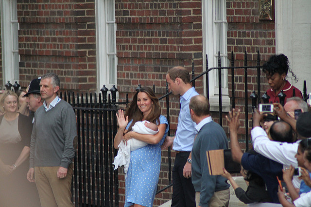 Prince William and Kate with Prince George